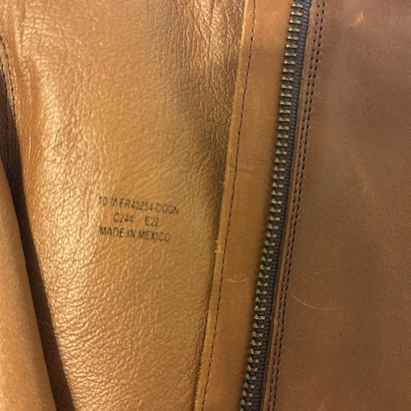 Frye Women's Marissa Medallion Boot Cognac Brown-Leather-Equestrian Zip - Picture 9 of 10